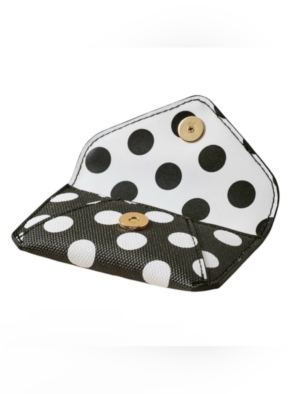 kate spade Black & White Polka Dot Card Holder - Picture 2 of 5